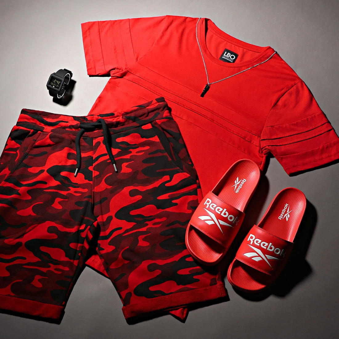 Meilleur prix 🎉 Short Jogging 137 Camouflage Rouge de LBO 🎁 8 Meilleur prix 🎉 Short Jogging 137 Camouflage Rouge de LBO 🎁 – Image 6