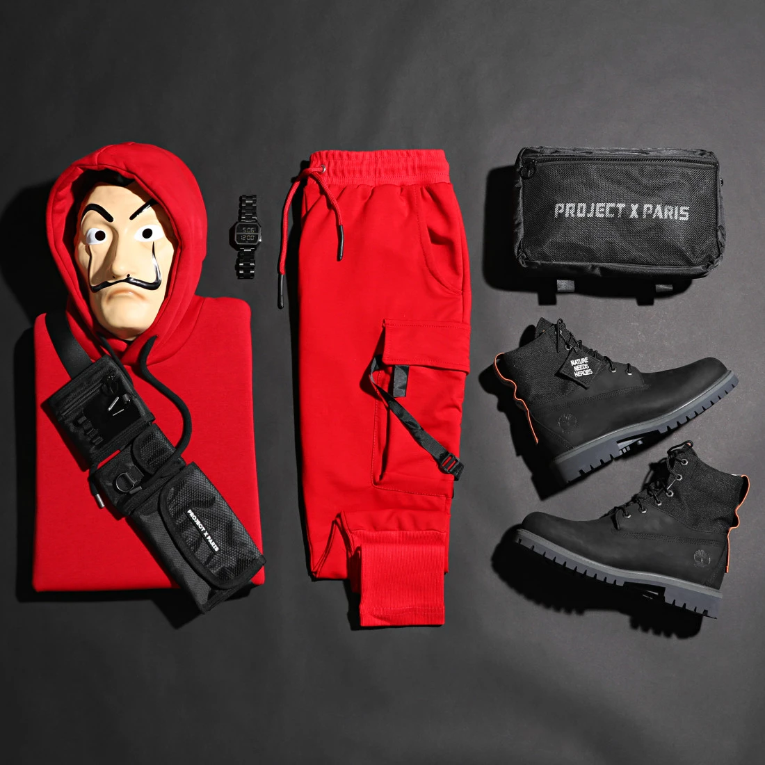 Meilleure vente 🎉 Sweat Capuche Oversize Zip 201 Rouge de LBO 😉 8 Meilleure vente 🎉 Sweat Capuche Oversize Zip 201 Rouge de LBO 😉 – Image 6