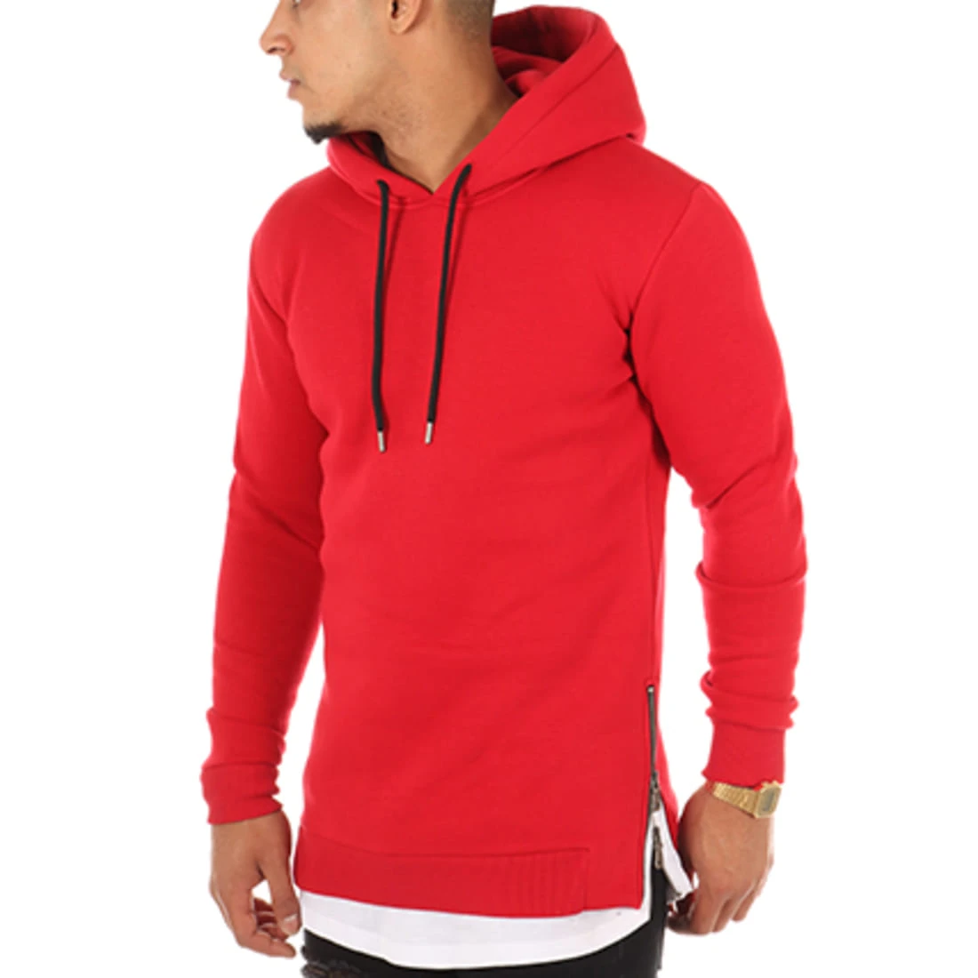 Meilleure vente 🎉 Sweat Capuche Oversize Zip 201 Rouge de LBO 😉 4 Meilleure vente 🎉 Sweat Capuche Oversize Zip 201 Rouge de LBO 😉 – Image 2