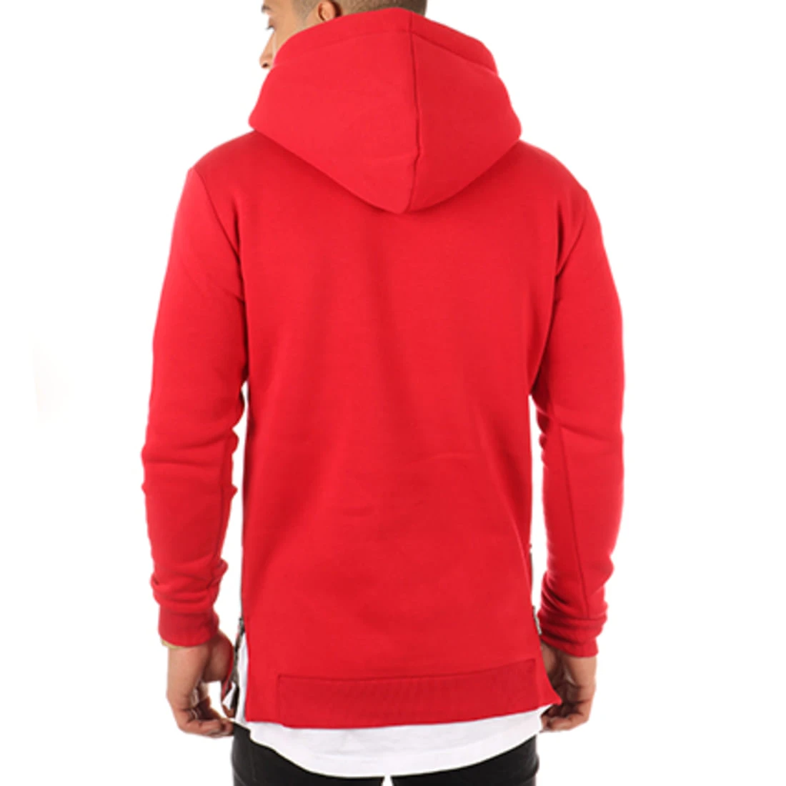 Meilleure vente 🎉 Sweat Capuche Oversize Zip 201 Rouge de LBO 😉 6 Meilleure vente 🎉 Sweat Capuche Oversize Zip 201 Rouge de LBO 😉 – Image 4