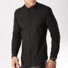 Bon marché 🎁 Chemise Manches Longues Slim Fit 158 Noir de LBO ⌛ -France LBO Soldes Boutique lbo 103635 FAB SHALBO 158 20190419T135613 01