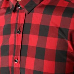 Vente flash ❤️ Chemise Manches Longues Slim Fit 159 Carreaux Noir Rouge de LBO 👍 -France LBO Soldes Boutique lbo 103638 FAB SHALBO 159 20181009T164433 03