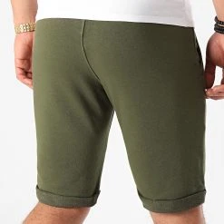 Meilleure vente 👍 Short Jogging 233 Vert Kaki de LBO 👏 -France LBO Soldes Boutique lbo 105108 FAB SHALBO 233 20200218T144531 04