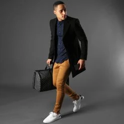 Nouveau ⭐ Chemise Manches Longues Slim Fit 293 Bleu Marine de LBO ❤️ -France LBO Soldes Boutique lbo 112276 FAB SHALBO 293 TPDT 20210113T113030 05