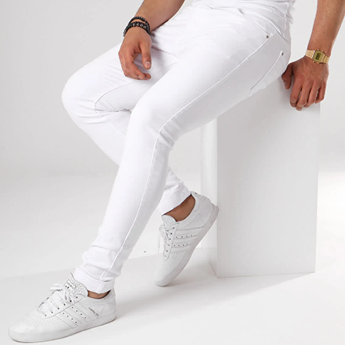 Bon marché ✔️ Jean Skinny LC-B-1 Blanc de LBO 💯 4 Bon marché ✔️ Jean Skinny LC-B-1 Blanc de LBO 💯 – Image 2