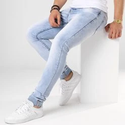 Meilleur prix 💯 Jean Skinny 72175-1 Denim Bleu Wash de LBO ❤️ -France LBO Soldes Boutique lbo 126718 fab lbo 72175 1 lightbluedenim 20180828T174812 02