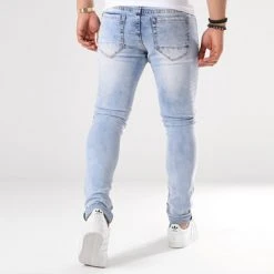 Meilleur prix 💯 Jean Skinny 72175-1 Denim Bleu Wash de LBO ❤️ -France LBO Soldes Boutique lbo 126718 fab lbo 72175 1 lightbluedenim 20180828T174812 05