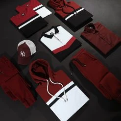 Bon marché ⭐ Polo Manches Courtes Tricolore Retro 427 Noir Blanc Bordeaux de LBO 😉 -France LBO Soldes Boutique lbo 136676 FAB SHALBO 427 TPDT 20210402T140508 05