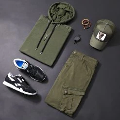 Le moins cher 😀 Sweat Capuche Oversize 407 Vert Kaki de LBO ✨ -France LBO Soldes Boutique lbo 136687 FAB SHALBO 407 TPDT 20200213T162730 06