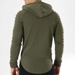 Le moins cher 😀 Sweat Capuche Oversize 407 Vert Kaki de LBO ✨ -France LBO Soldes Boutique lbo 136687 fab shalbo 407 20180903T143417 05