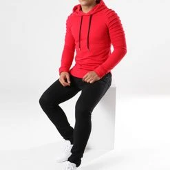 Remise ⌛ Sweat Capuche Oversize 410 Rouge de LBO 🔔 10 Remise ⌛ Sweat Capuche Oversize 410 Rouge de LBO 🔔 -France LBO Soldes Boutique lbo 136691 fab shalbo 410 20180903T143417 02
