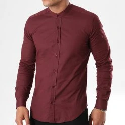 Remise 👍 Chemise Manches Longues Col Mao Slim Fit 402 Bordeaux de LBO ❤️ 11 Remise 👍 Chemise Manches Longues Col Mao Slim Fit 402 Bordeaux de LBO ❤️ -France LBO Soldes Boutique lbo 136699 fab shalbo 402 20180903T143417 04