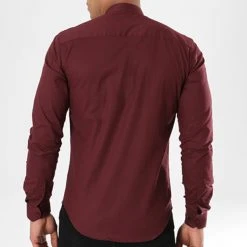 Remise 👍 Chemise Manches Longues Col Mao Slim Fit 402 Bordeaux de LBO ❤️ 12 Remise 👍 Chemise Manches Longues Col Mao Slim Fit 402 Bordeaux de LBO ❤️ -France LBO Soldes Boutique lbo 136699 fab shalbo 402 20180903T143417 05