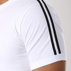 Offres 🔔 Tee 😀 Shirt Oversize Avec Bandes Noir Et Blanc 453 Blanc de LBO ⭐ -France LBO Soldes Boutique lbo 140590 FAB SHALBO 453 TPDT 20220713T110259 02