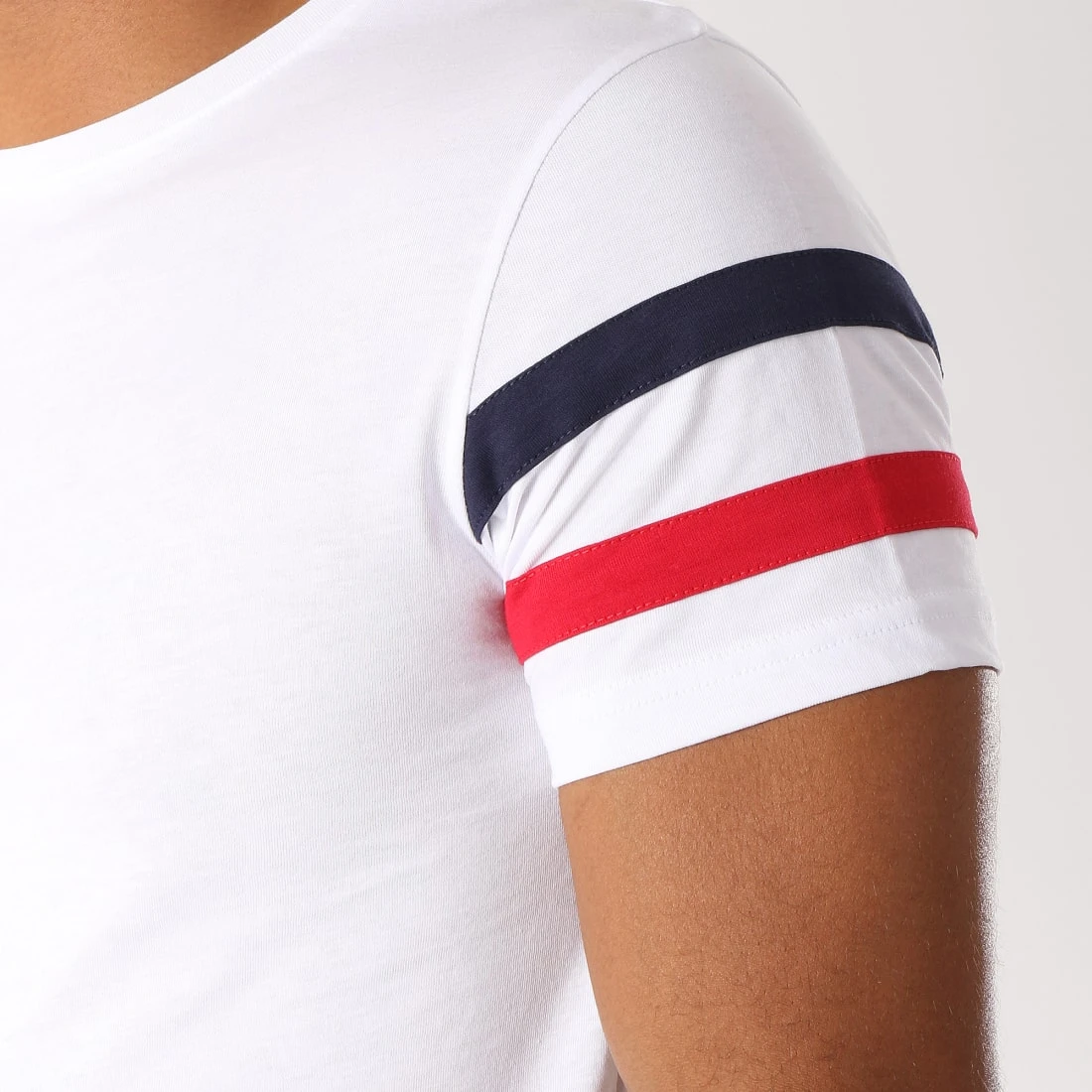 Acheter ❤️ Tee 🔥 Shirt Oversize Avec Bandes Tricolore 471 Blanc de LBO ⭐ 5 Acheter ❤️ Tee 🔥 Shirt Oversize Avec Bandes Tricolore 471 Blanc de LBO ⭐ – Image 3