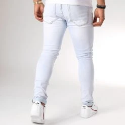 Promo ❤️ Jean Skinny ZD319-1 Bleu Wash de LBO 🛒 -France LBO Soldes Boutique lbo 151569 FAB LBO ZD319 1 DENIMLIGHTBLUE 20181008T084917 05