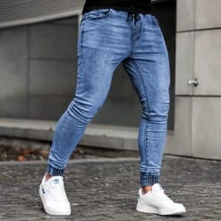 Bon marché ⌛ Jogger Pant Skinny 🎁 Jeans 20180426-1 Denim Bleu Medium de LBO 😉 -France LBO Soldes Boutique lbo 154194 FAB LBO 20180426 1 MEDIUMBLUEDENIM TPDT 20220208T095023 06