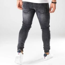 Remise 💯 Jogger Pant Skinny Jeans 20180426-2 Denim Noir de LBO 🔔 -France LBO Soldes Boutique lbo 158690 FAB LBO 20180426 2 BLACK 20181026T160544 05