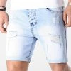 Acheter 💯 Short Jean Avec Dechirures LB054-B5 Bleu Clair de LBO 🛒 -France LBO Soldes Boutique lbo 165412 FAB LBO LB054 B5 LIGHT DESTR 20190415T144545 01