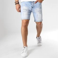 Acheter 💯 Short Jean Avec Dechirures LB054-B5 Bleu Clair de LBO 🛒 11 Acheter 💯 Short Jean Avec Dechirures LB054-B5 Bleu Clair de LBO 🛒 -France LBO Soldes Boutique lbo 165412 FAB LBO LB054 B5 LIGHT DESTR 20190415T144547 02