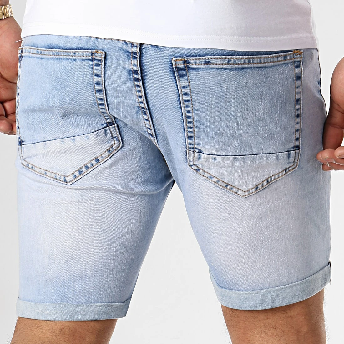 Acheter 💯 Short Jean Avec Dechirures LB054-B5 Bleu Clair de LBO 🛒 6 Acheter 💯 Short Jean Avec Dechirures LB054-B5 Bleu Clair de LBO 🛒 – Image 4