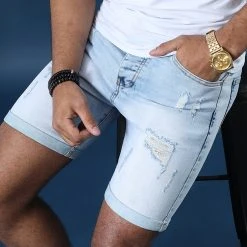 Acheter 💯 Short Jean Avec Dechirures LB054-B5 Bleu Clair de LBO 🛒 13 Acheter 💯 Short Jean Avec Dechirures LB054-B5 Bleu Clair de LBO 🛒 -France LBO Soldes Boutique lbo 165412 FAB LBO LB054 B5 LIGHT DESTR 20200106T155215 06