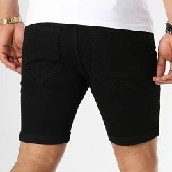 Meilleure vente 💯 Short Jean Avec Dechirures LB054-B7 Noir de LBO 🎁 -France LBO Soldes Boutique lbo 165415 FAB LBO LB054 B7 BLACK DESTR 20190415T085219 05