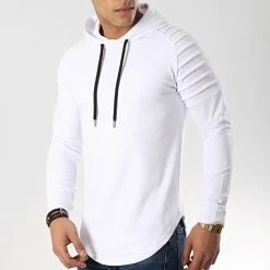 Grosses soldes 💯 Lot De 2 Sweats Capuche Oversize 616 Noir Et Blanc de LBO 🌟 -France LBO Soldes Boutique lbo 168168 FAB SHALBO 616 20190419T140718 05