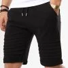 Meilleure vente 👏 Short Jogging Avec Empiecements 651 Noir de LBO ❤️ -France LBO Soldes Boutique lbo 173078 FAB SHALBO 651 20190228T135215 01