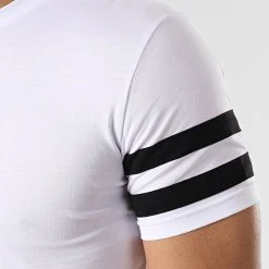 Bon marché 👍 Lot de 2 Tee Shirts Oversize Avec Bandes 718 Noir Et Blanc de LBO 💯 -France LBO Soldes Boutique lbo 173224 FAB SHALBO 718 20190327T164012 03