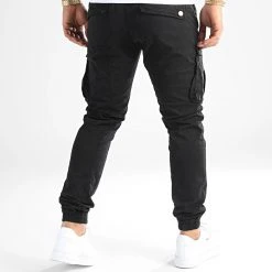 Nouveau 🎉 Pantalon Cargo Skinny Jumbo Noir de LBO ✔️ -France LBO Soldes Boutique lbo 177069 FAB LBO JUMBO BLACK TPDT 20220722T145353 04