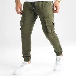 Meilleure affaire ⌛ Pantalon Cargo Skinny Jumbo Khaki de LBO 👍