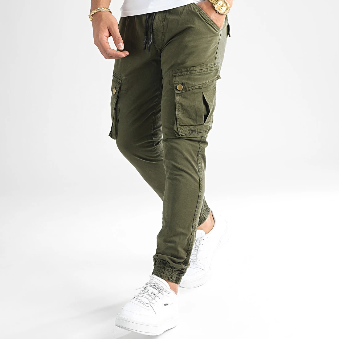 Meilleure affaire ⌛ Pantalon Cargo Skinny Jumbo Khaki de LBO 👍 6 Meilleure affaire ⌛ Pantalon Cargo Skinny Jumbo Khaki de LBO 👍 – Image 4