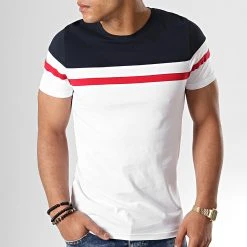 Coupon 🛒 Tee ⭐ Shirt Tricolore 726 Bleu Rouge Blanc de LBO ❤️ -France LBO Soldes Boutique lbo 177980 FAB SHALBO 726 20190405T120054 04
