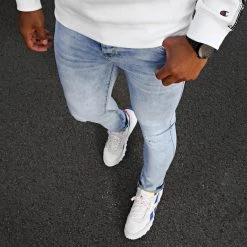 Vente flash ⭐ Jean Skinny 72175-5 Denim Bleu Wash de LBO 🔥 -France LBO Soldes Boutique lbo 179210 FAB LBO 72175 5 LIGHTBLUEDENIM TPDT 20210825T084907 05