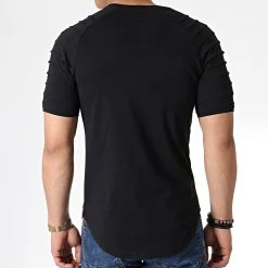 Meilleur prix ⌛ Lot de 2 Tee 🌟 Shirts Oversize 694 Noir Et Blanc de LBO ✔️ -France LBO Soldes Boutique lbo 180282 FAB SHALBO 694 20190430T135006 05