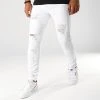 Vente flash 👍 Jean Skinny Avec Déchirures LB054-5 Blanc de LBO ⭐ -France LBO Soldes Boutique lbo 187767 FAB LBO LB054 5 WHITE 20190801T112324 01