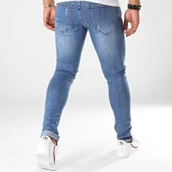 Bon marché 🧨 Jean Skinny B07 Bleu Denim de LBO ❤️ -France LBO Soldes Boutique lbo 192041 FAB LBO B07 BLUEDENIM 20190923T153847 05