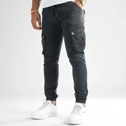 Nouveau 🤩 Pantalon Cargo Skinny Jumbo Bleu Marine de LBO ✨ -France LBO Soldes Boutique lbo 192277 FAB LBO JUMBO NAVY TPDT 20220722T145528 01