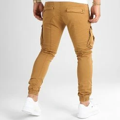 De gros ✔️ Pantalon Cargo Skinny Jumbo Camel de LBO 🔥 -France LBO Soldes Boutique lbo 192279 FAB LBO JUMBO CAMEL TPDT 20220722T150251 04