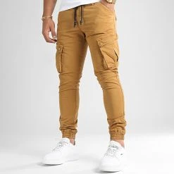 De gros ✔️ Pantalon Cargo Skinny Jumbo Camel de LBO 🔥 -France LBO Soldes Boutique lbo 192279 FAB LBO JUMBO CAMEL TPDT 20220722T150258 01