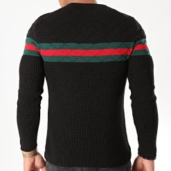 Vente flash ⭐ Pull PU113 Noir de LBO ✔️ -France LBO Soldes Boutique lbo 196072 PU113 BLACK 20190920T144751 05