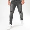 Le moins cher 🎉 Jean Skinny Avec Déchirures 72148-U3 Gris Foncé Denim de LBO ❤️ -France LBO Soldes Boutique lbo 203016 FAB LBO 72148 U3 GREYDENIM 20191216T154635 01