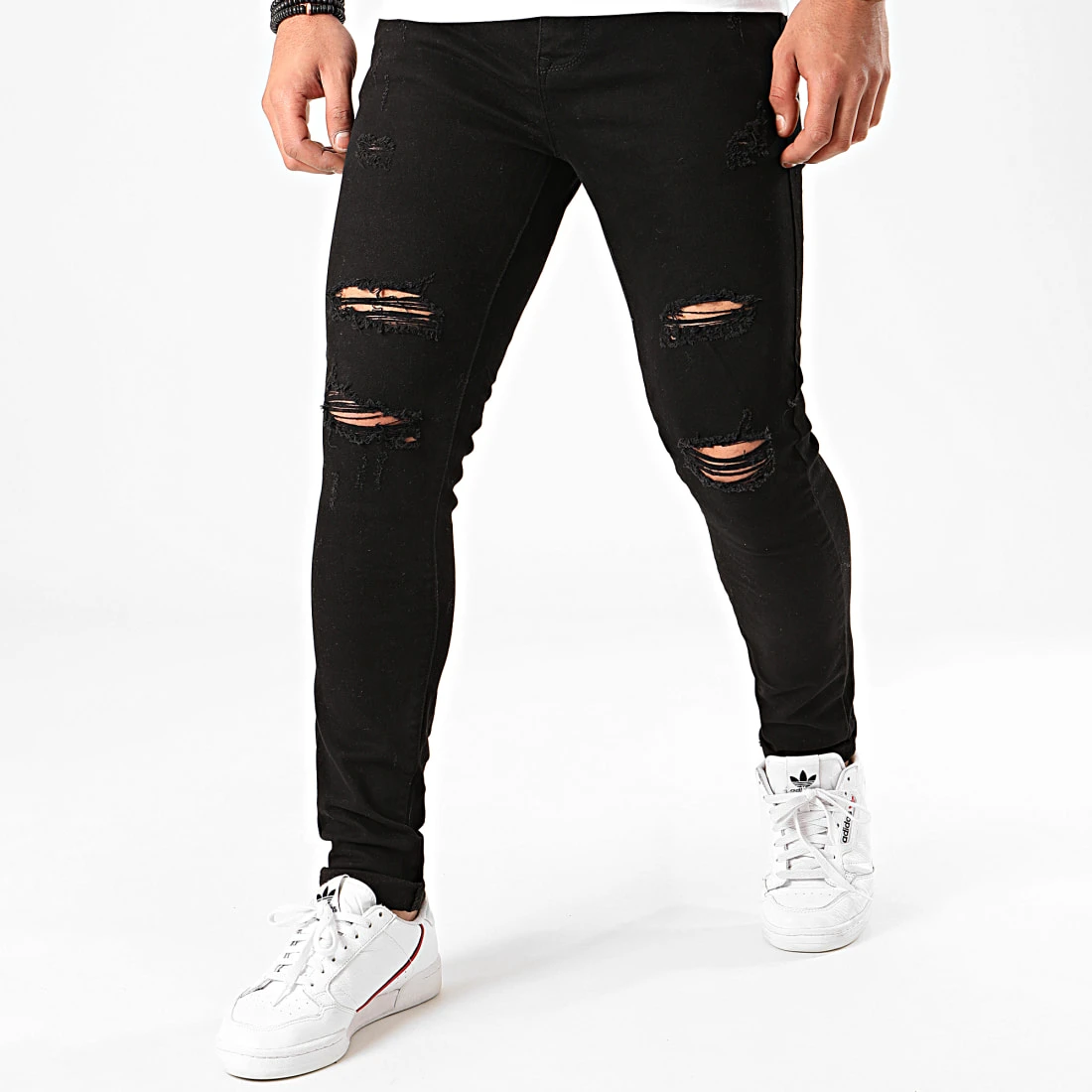 Sortie ⌛ Jean Skinny Avec Déchirures 72215-B07 Noir de LBO ✔️ 3 Sortie ⌛ Jean Skinny Avec Déchirures 72215-B07 Noir de LBO ✔️