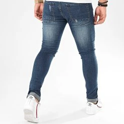Nouveau 🔥 Jean Skinny Avec Déchirures 72176-2 Bleu Denim de LBO ⭐ -France LBO Soldes Boutique lbo 203018 FAB LBO LB72176 2 20191216T164953 04