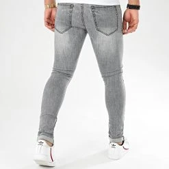 Offres 😉 Jean Skinny Avec Déchirures ZG319G-02 Gris de LBO 😉 -France LBO Soldes Boutique lbo 203023 FAB LBO ZG319G 02 LIGHTGREYDENIM 20191216T165032 04
