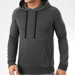 Meilleure affaire 😀 Lot De 2 Sweats Capuche 969 Gris Anthracite Et Noir de LBO ⭐ -France LBO Soldes Boutique lbo 203670 FAB SHALBO 969 20191213T083122 05