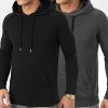 Meilleure affaire 😀 Lot De 2 Sweats Capuche 969 Gris Anthracite Et Noir de LBO ⭐ -France LBO Soldes Boutique lbo 203670 FAB SHALBO 969 20191216T161053 01