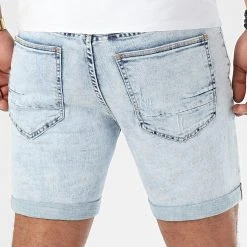 Meilleure affaire 🌟 Short Jean Avec Dechirures BB006 Bleu Clair de LBO ❤️ -France LBO Soldes Boutique lbo 204801 FAB LBO BB006 LIGHT LIGHTDESTR 20191217T152324 04