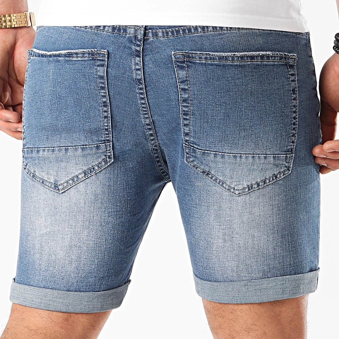 Meilleure affaire ✨ Short Jean Avec Dechirures LB054-B54 Bleu Medium de LBO 😀 6 Meilleure affaire ✨ Short Jean Avec Dechirures LB054-B54 Bleu Medium de LBO 😀 – Image 4